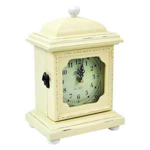 French Provincial Vintage Wooden Mantle Clock