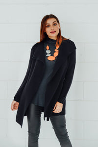 Abby Black Knit Cardigan