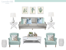 Framed Blue Botanical Prints - 4 Design Options
